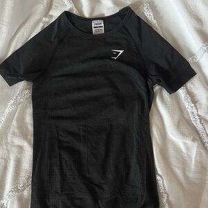 Gymshark Black Vital Tight T-Shirt